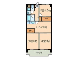 リバーハイツ新橋の物件間取画像